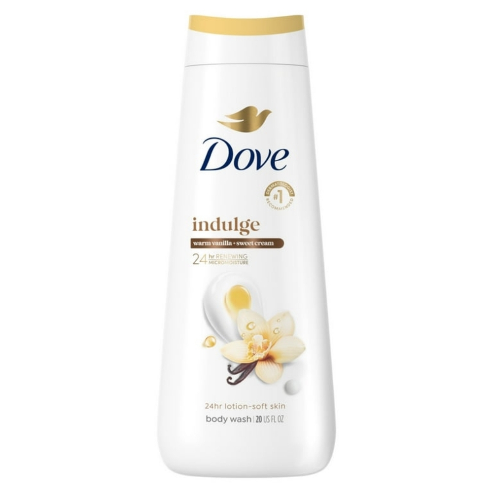 Dove Warm Vanilla + Sweet Cream Body Wash (Dove x Crumbl Nilla Bean Repackage)